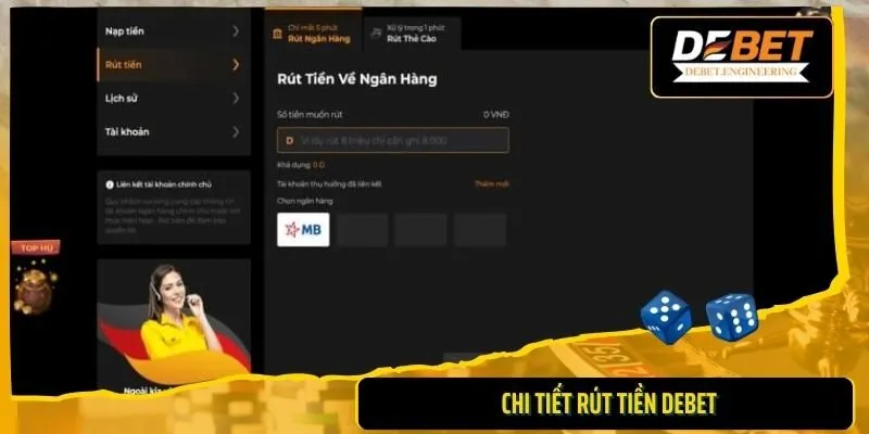 rút tiền DEBET