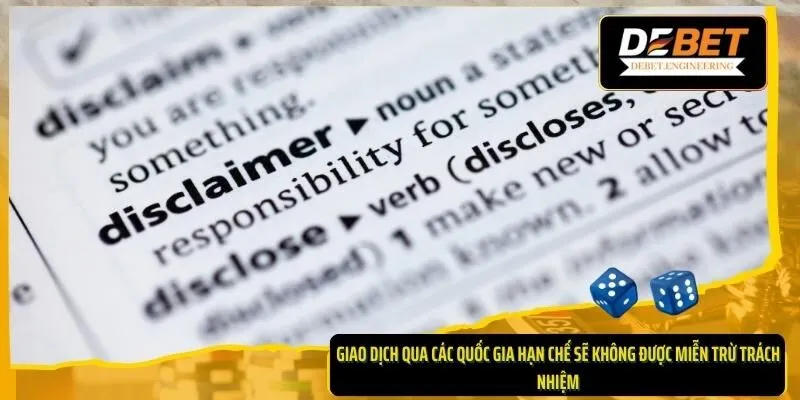 miễn trừ trách nhiệm