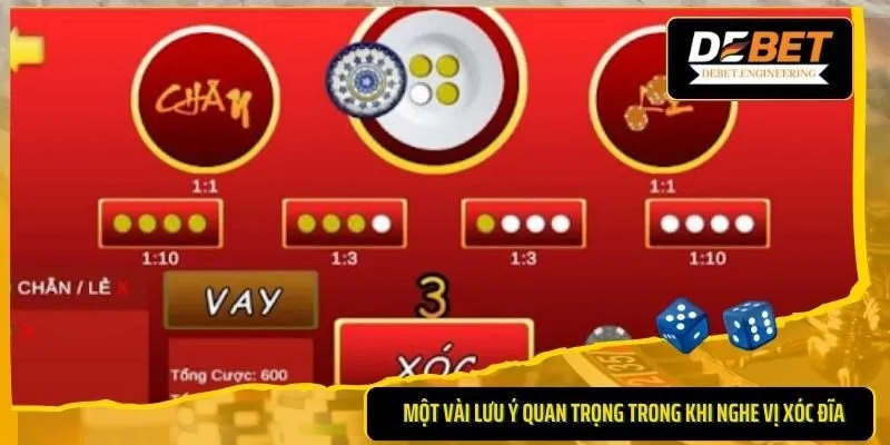 Cách nghe vị xóc đĩa